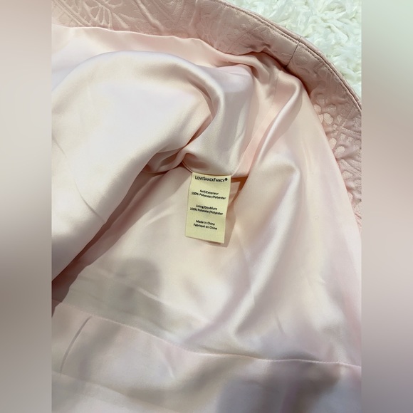 NWT $695 LoveShackFancy Haveri Pink Long Sleeve Mini Dress Coat Jacket - Picture 15 of 15